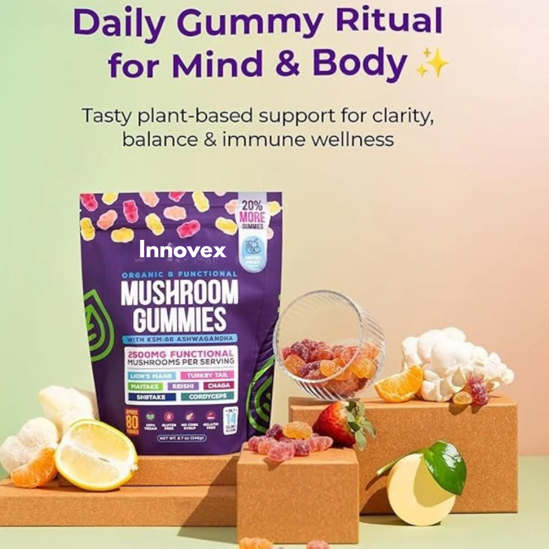 Innovex™ Mushroom Ashwagandha Gummies