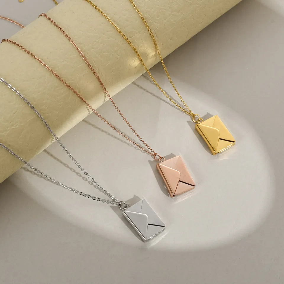 INNOVEX™   - Sealed With Love Envelope Necklace and a FREE eBook '10 Reasons Why I Love You'