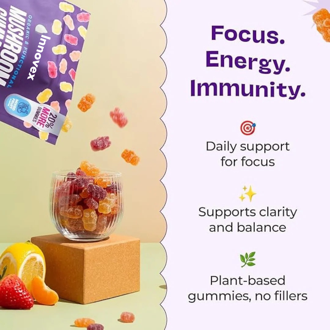 Innovex™ Mushroom Ashwagandha Gummies