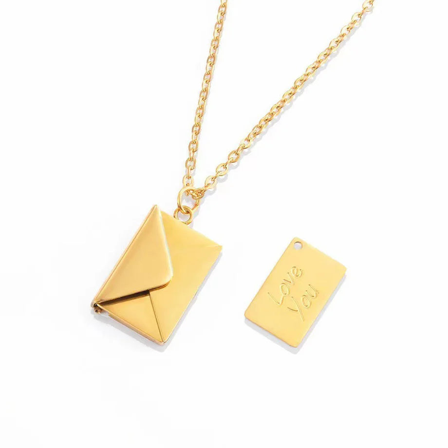 INNOVEX™   - Sealed With Love Envelope Necklace and a FREE eBook '10 Reasons Why I Love You'