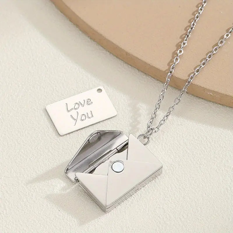 INNOVEX™   - Sealed With Love Envelope Necklace and a FREE eBook '10 Reasons Why I Love You'